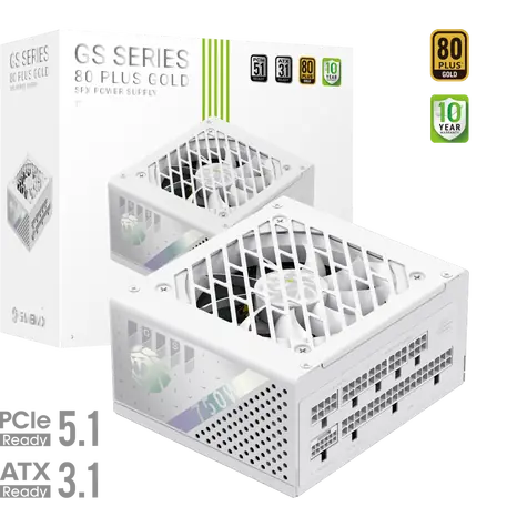 Gamemax GS 750G WH bílá / Zdroj SFX / 750W / Plně modulární