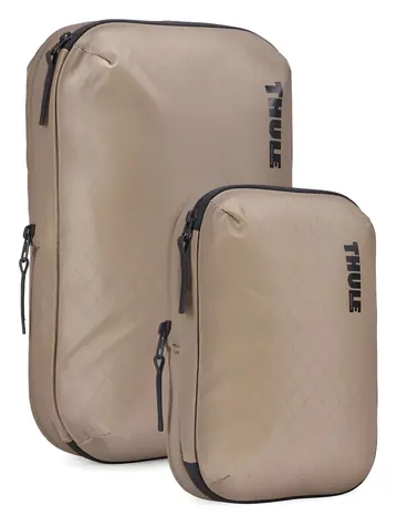 Thule TCCS201 béžová / Sada kompresních obalů / Malý + velký / Nylon 100D / Voděodolné zipy YKK