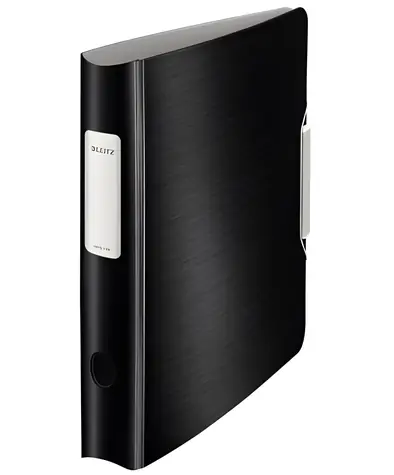 Leitz 180° Active STYLE 50 mm saténově černá / Pákový pořadač / A4 / Pěnoplast