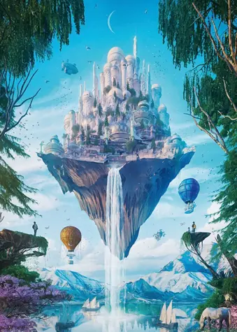 HEYE Puzzle Vzdušný zámek / 1000 dílků