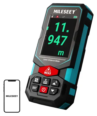Mileseey S7 / Laserový dálkoměr / 100 m / ±2 mm / IP65 / Bluetooth