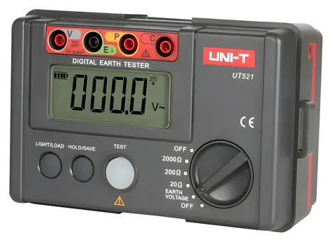 UNI-T UT521 / Zkoušečka uzemnění / 0–2000 ? / 2- a 3vodičové měření