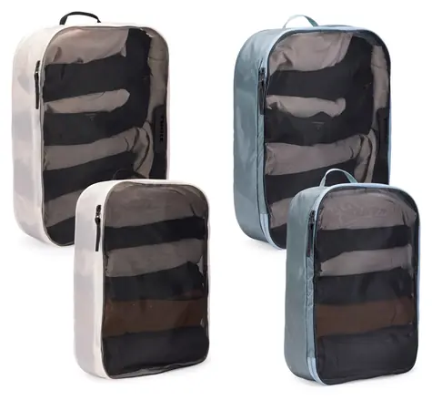 Thule TPCS205 Pond Gray/White / Sada organizérů / 4 ks / Cestovní / Recyklovaný nylon