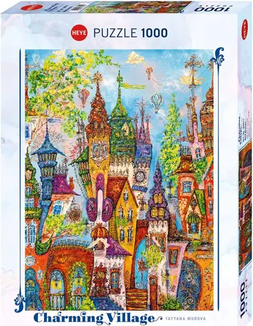 HEYE Puzzle Charming Village: Červené oblouky / 1000 dílků / od 14 let