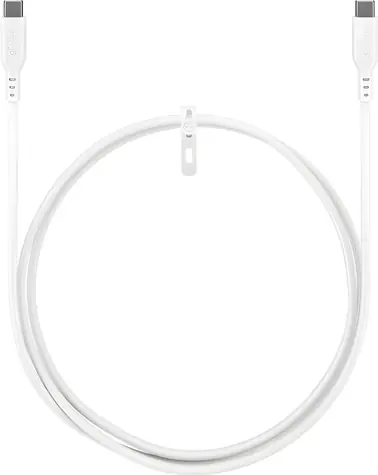 Goobay bílá / Kabel USB-C / silikonový / 1,5 m
