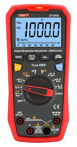 UNI-T UT161E / Multimetr / True RMS / 1000 V / 20 A / CAT III 1000V