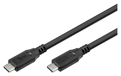 Goobay USB4 černá / Kabel USB-C na USB-C / 240 W / 40 Gbit/s / 0,5 m