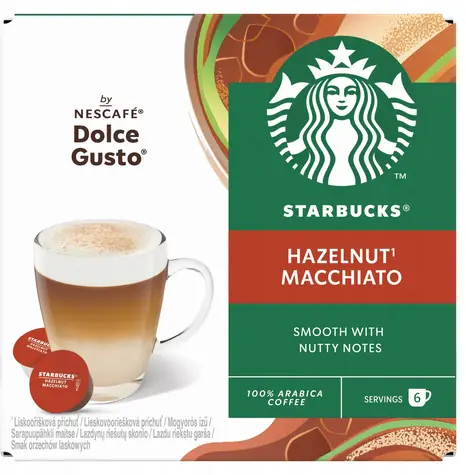 Starbucks Dolce Gusto Hazelnut Macchiato 12 ks / Kapslová káva