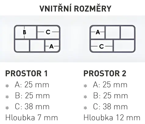 VERSUS Krabička VS 355SD / Rybářské potřeby / 9,7 × 6,4 × 2,5 cm