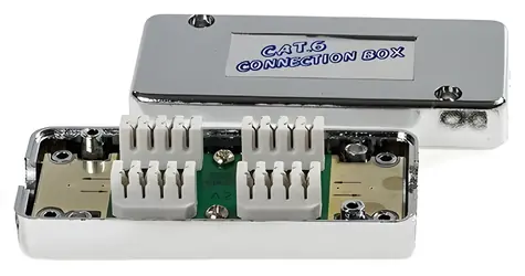 XtendLan stříbrná / Propojovací box / CAT6 / stíněný / RJ45 / krone