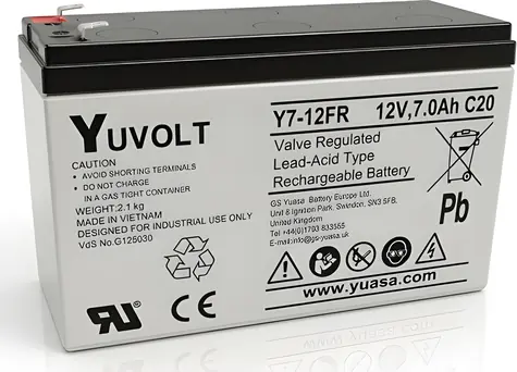 Panasonic Y7-12FR / Olověný akumulátor / 12V / 7Ah / faston F1 / VdS