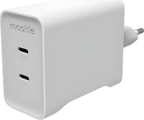 Mophie Speedport 70 bílá / Nabíječka / GaN / 2x USB-C / 70W