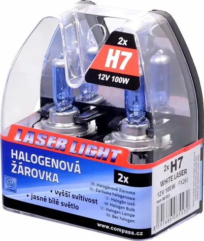 Compass H7 White Laser 12V 100W 2ks / Autožárovka / PX26d
