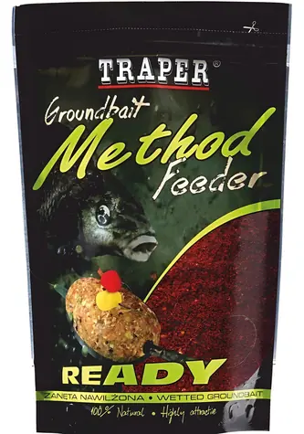 TRAPER Vnadící směs Method Feeder Ready Česnek / Balení 10 ks / Feeder, plavaná, položená