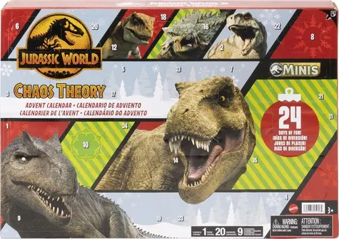 MATTEL JBG37 Adventní kalendář Jurský svět / Plast / 4-99 let