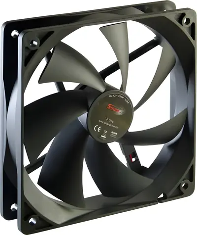 Inter-Tech F-120-S / Ventilátor / 120x120x25 mm / 1000 ot/min / 20 dB