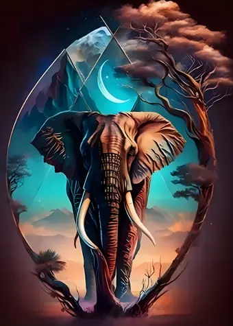 Diamantové malování - Africký klenot / 30x40 cm