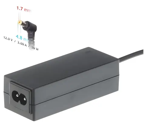 Akyga 36W pro Asus / Nabíječka na notebook / 12V / 3A / 4,8x1,7 mm