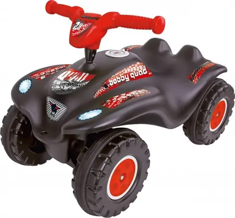 BIG Odrážedlo Bobby Quad Racing černá/červená / čtyřkolka / nosnost 50 kg / od 3 let