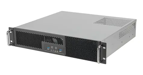 SilverStone SST-RM23-502-MINI černá / Serverová skříň / 2U / µATX / 2x 5,25" / 2x USB-A 3.2