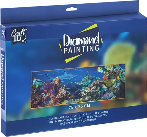 CRAFT ID Diamantové malování Podmořský svět / 75x25 cm