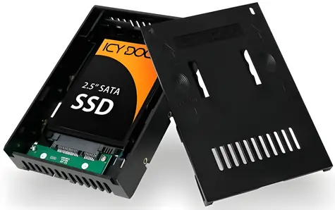 Icy Dock MB882SP-1S-2B černá / Adaptér 2.5" na 3.5" SATA HDD/SSD / instalace bez nářadí