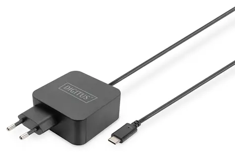 Digitus DA-10071 65W USB-C černá / Napájecí adaptér pro notebook / PD 3.0 / kabel 1,2 m