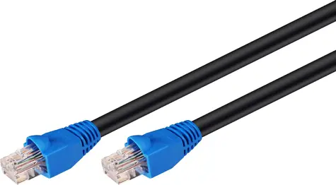 Goobay 94395 černá / Venkovní patchkabel / U/UTP / kat. 6 / CCA / 50 m