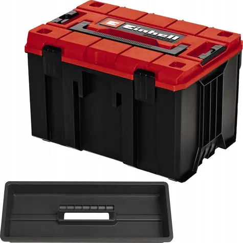 Einhell E-Case M černá/červená / Kufr na nářadí / 420x250x280 mm / nosnost 90 kg