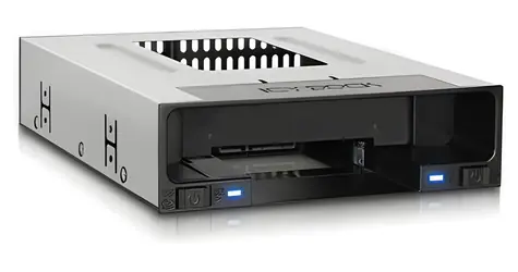 Icy Dock MB795SP-B černá / Box pro 1x 2,5" a 1x 3,5" HDD/SSD / do 5,25" pozice / 2x SATA