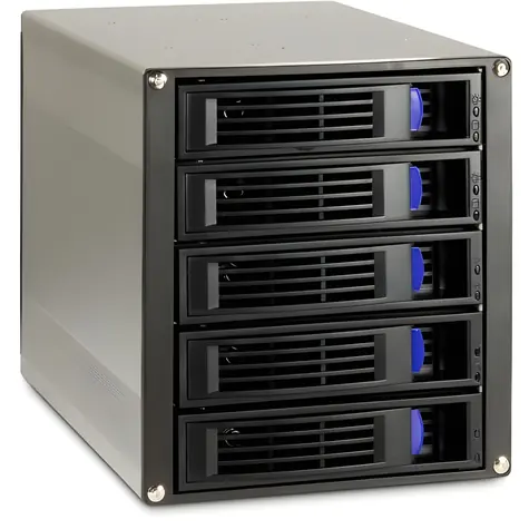 Inter-Tech ST-5255 / Rámeček pro pevné disky / 5x 2.5"-3.5" HDD / SATA 6 Gb/s / RAID / 3x 5.25"