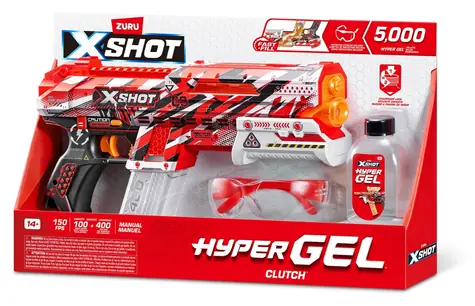 ZURU X-Shot Hyper Gel Clutch / Dětská pistole / 1500 kuliček / od 14 let