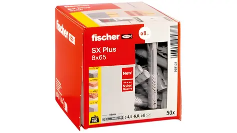 fischer SX 8x65 rozpěrná hmoždinka / Hmoždinka / 50 ks