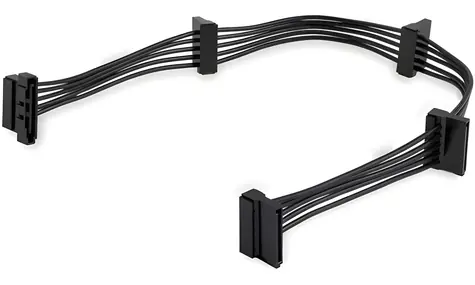 StarTech 4x SATA Power Splitter černá / Napájecí kabel / SATA 15-pin > 4x SATA / 0,4 m