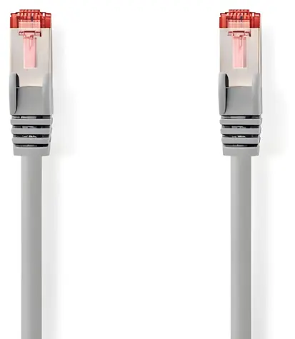 Nedis CAT6 0.5m šedá / Patch kabel / S/FTP / RJ45-RJ45 / LSZH