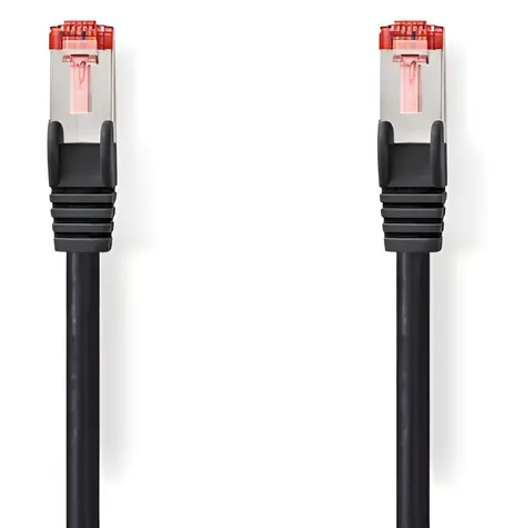Nedis SFTP CAT6 černá / Patch kabel / RJ45-RJ45 / 3 m / LSZH