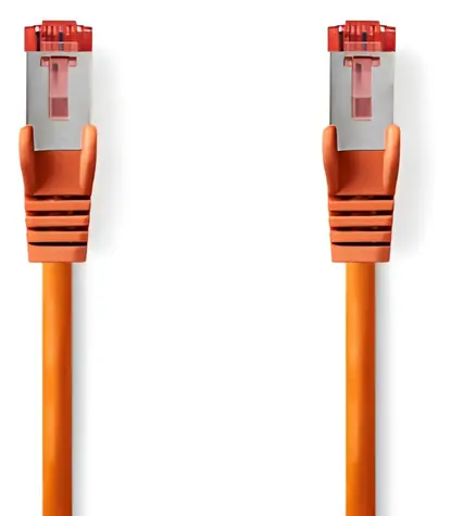 Nedis CAT6 S/FTP oranžová / Patch kabel / RJ45-RJ45 / 0,5 m / LSZH