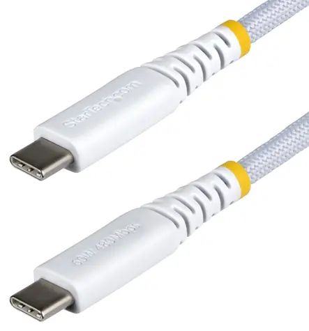 StarTech Rugged bílá / Nabíjecí kabel / USB-C - USB-C / PD 60W / 0,3 m