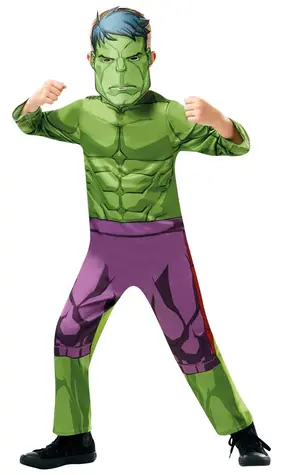RUBIES Kostým Hulk Classic / 3-4 roky / kombinéza a maska