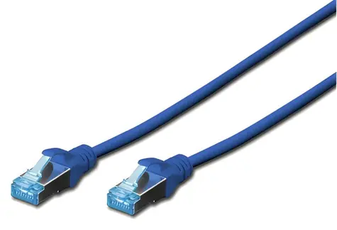 Digitus modrý / Patch kabel / Cat 5e / SF/UTP / AWG 26/7 / 1 m