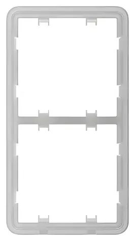 AJAX Frame (2 seats) vertical / Rámeček pro LightSwitch a Cover / vertikální instalace / 153,5 × 82,8 × 6,3 mm