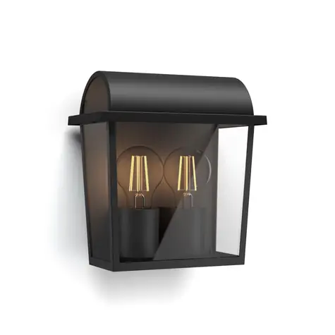 Philips Harvest 2x42W černá / Venkovní nástěnné svítidlo / E27 / IP44 / bez zdroje