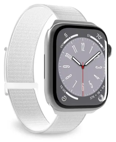 Puro Sport bílá / Řemínek pro Apple Watch / 42/44/45/49 mm / Nylon