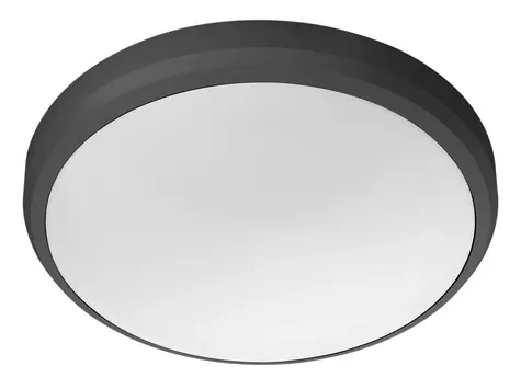 Philips Doris černá / Venkovní přisazené LED svítidlo / 6W / 600 lm / 2700K / IP54 / 22 cm