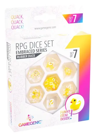 GAMEGENIC Sada RPG kostek Rubber Duck / 7 ks / D4-D20 / Embraced Series