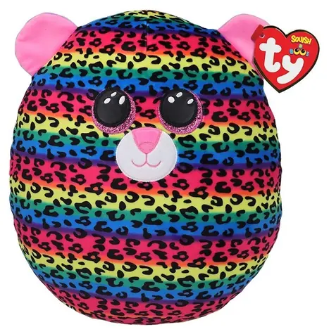 TY Squishy Dotty leopard vícebarevný / 22 cm