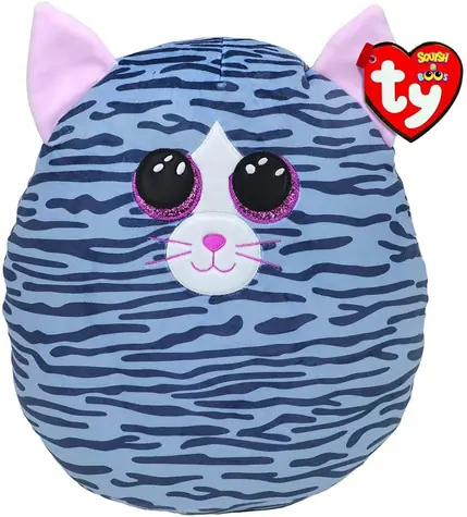 TY Plyšová kočka Kiki šedá / Squishy / 22 cm
