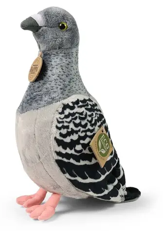 RAPPA Plyšový holub 22 cm / ECO-FRIENDLY / od 0 měsíců