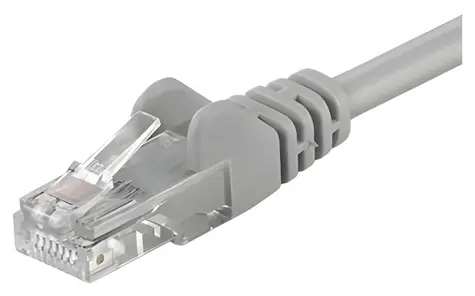 Goobay 68439 U/UTP Cat6 šedá / Patch kabel / 1 m / RJ-45