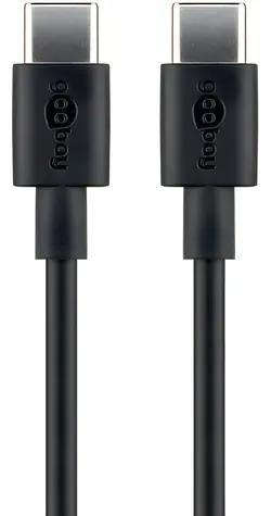 Goobay 66316 černá / Nabíjecí a synchronizační kabel / USB-C / 0,5 m
